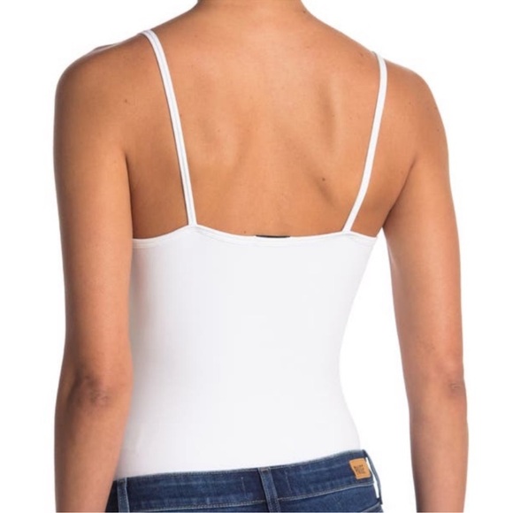 ATM White Cami Bodysuit Pima Cotton Size Medium - Picture 3 of 12
